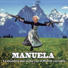 Cartel sobre Manuela Carmena cuando ganó las elecciones de Madrid.