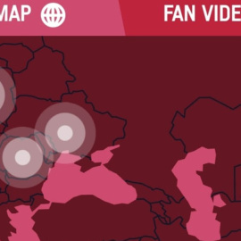 Imagen del mapa de la discordiaen los JJOO de Tokio  en el que aparece Crimea segregada de Ucrania.