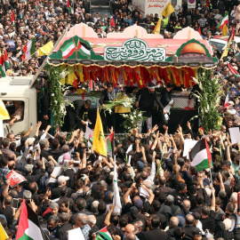 El funeral del líder de Hamás, Ismail Haniyeh, en Teherán.
