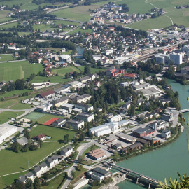Imagen aérea de Hallein.