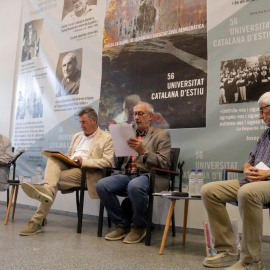 17/08/2024 - Imatge de la sessió inaugural de la Universitat Catalana d'Estiu, que s'ha fet aquest dissabte a Prada de Conflent.
