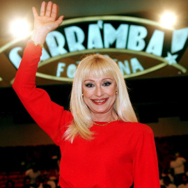 La artista Raffaella Carrà en una imagen tomada en 1998.