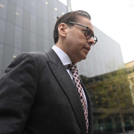 11/04/2022. El parlamentario, Imran Ahmad Khan, en su llegada a la Corte de la Corona de Southwark (Londres), a 08/04/2022.