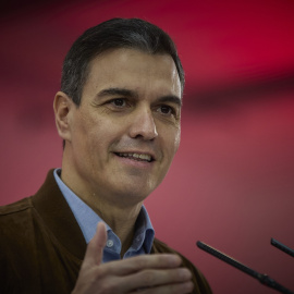 19/04/22. El presidente del Gobierno, Pedro Sánchez, durante un acto en Madrid, a 9 de abril de 2022.
