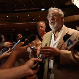 14/08/2019.- Plácido Domingo en la Ópera de Los Ángeles ante los medios. / REUTERS -ARCHIVO (Katie Falkenber)