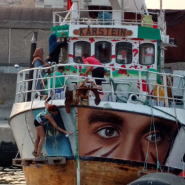 Imagen de un barco de la 'Flotilla de la libertad'. / TWITTER - @GazaFFlotilla