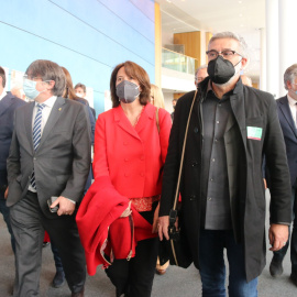 19/04/2022 - Els dirigents independentistes al Parlament Europeu per denunciar el Catalangate.