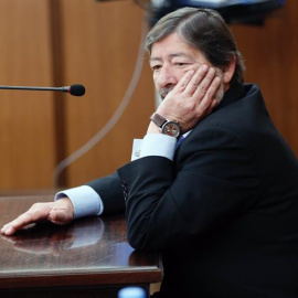 El exdirector de Trabajo Javier Guerrero hoy en la Audiencia de Sevilla. /EFE