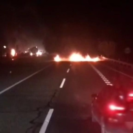 CDR cortan la A-2 en Alcoletge (Lleida) - @CDRPONENT