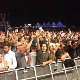 Asistentes al concierto cancelado de David Guetta.