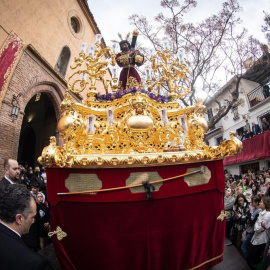 Procesión de la Cofradía de nazarenos de Nuestro Padre Jesús de la Pasión y María Santísima de la Estrella del pasado Viernes Santo.