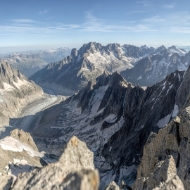 Foto de archivo de Mont Blanc.