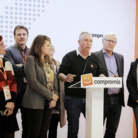 La cúpula de Compromís en rueda de prensa tras las elecciones del 10-N. / Europa Press