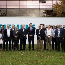 Firma del acuerdo laboral global de Siemens Gamesa. E.P.