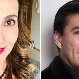 Abril Pérez Sagaón y Juan Carlos García, ex director general de Amazon en México. / TWITTER