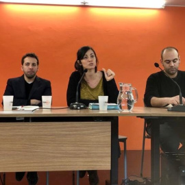 Representants de la plataforma Som Defensores.