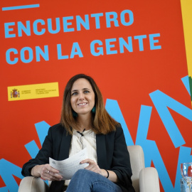 08/04/2022. La ministra de Derechos Sociales y Agenda 2030, Ione Belarra, en un acto del Ministerio de Derechos Sociales y Agenda 2030 para rendir cuentas de su trabajo durante el último año, en el Círculo de Bellas Artes, a 08/04/2022.