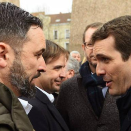 Santiago Abascal y Pablo Casado, en una imagen de archivo. / EFE