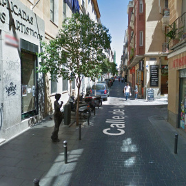 Imagen de Street View del cruce de la calle Palma con la de Costanilla de San Vicente