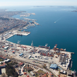 Panorámica del puerto de Vigo. APV