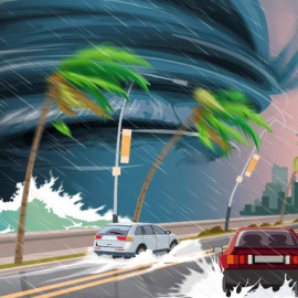 La crisis climática intensificará la frecuencia de fenómenos extremos como los huracanes. / José Antonio Peñas (SINC)