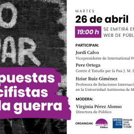 Cartel del debate organizado por Espacio Público.