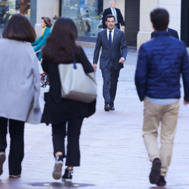 Juanma Moreno, este martes en Sevilla.