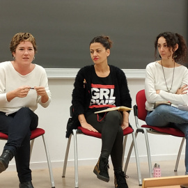 09/12/2019 - De izquierda a derecha, Alba del Campo, Sira Rego y Laura Laguna. / GUILLERMO MARTÍNEZ