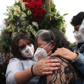 Familiares de afectados y victimas del accidente del Sistema de Transporte Colectivo (Metro), a 3 de mayo de 2022.