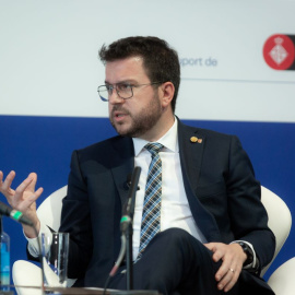 El presidente de la Generalitat, Pere Aragonès, participa en la jornada inaugural de la XXXVII Reunió Cercle d’Economia, en el hotel W Barcelona, a 4 de mayo de 2022, en Barcelona.