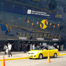 Entrada a la Fira Internacional del Llibre de Guadalajara, a Mèxic. MAR CARRERA.