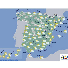 Predicción del tiempo para este viernes 13 de diciembre. EFE