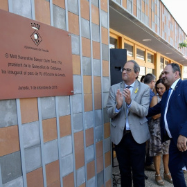 Quim Torra ha inaugurado el parque del 1 de octubre de Juneda (Lleida). /GENERALITAT