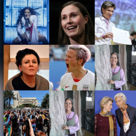 Combo de las diez mujeres que hicieron en 2019. REUTERS/ EUROPA PRESS