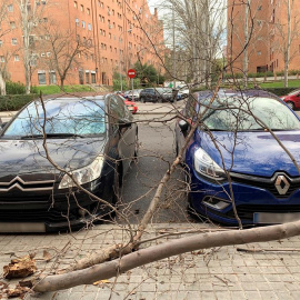 GRAF2896. MADRID, 21/12/2019.- Fabien, la tercera borrasca profunda en menos de una semana que barre prácticamente toda la península, ha dejado en las últimas horas vientos huracanados, lluvias intensas, embolsamientos de agua en numerosas carreteras y