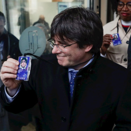 20/12/2019 - El expresident de la Generalitat Carles Puigdemont en el Parlamento Europeo. / EFE
