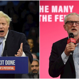 Los dos favoritos en las elecciones de Reino Unido: Boris Johnson y Jeremy Corbyn