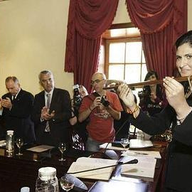 Carmen Luisa Castro, el día de su toma de posesión. EFE