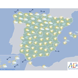 Previsión meteorológica del 26 de diciembre./ AEMET