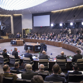 Imagen de una reunión de la OTAN.