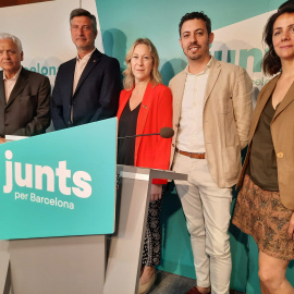 Els membres del grup municipal de JxCat.