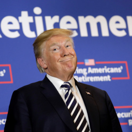 El presidente de EEUU, Donald Trump, durante un acto en Charlotte. /REUTERS