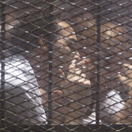 El fotoperiodista Mahmoud Abu Zeid, condenado a cinco años de cárcel. EFE/Mohamed Hossam