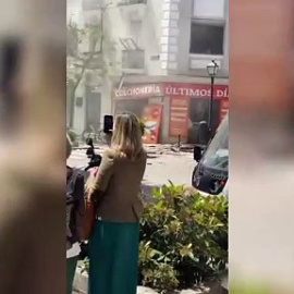 Vídeo de la explosión en el Barrio de Salamanca en Madrid