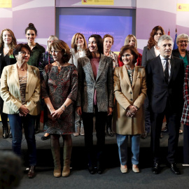 19/12/2019.- La jornada conmemorativa del XV aniversario de la Ley integral contra la violencia de género, este jueves en Madrid. EFE/ Mariscal