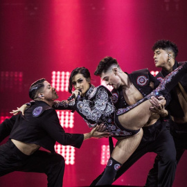 Chanel cantando 'SloMo' en la segunda semifinal