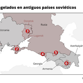 Mapa conflictos antigua URSS