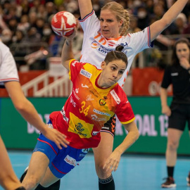 Alicia Fernández, durante el partido ante Países Bajos. EFE/EPA/HIROSHI YAMAMURA