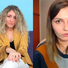 A la izquierda, la demandante, María Rubio, y a la derecha, la 'youtuber' Naya.