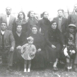 La familia Bru, una de las represaliadas durante la navidad sangrienta de Cáceres, en una imagen de 1934.